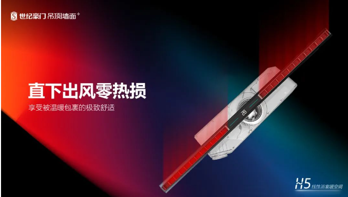 2022世紀(jì)豪門線性浴室暖空調(diào)新品上市